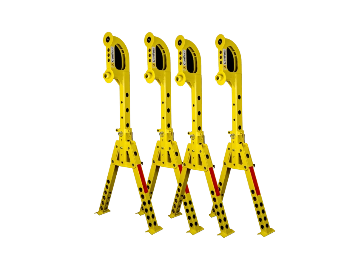 Jeu de 4 béquilles pour containers maritimes – Image 1