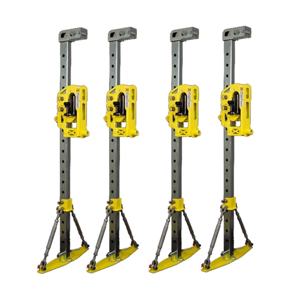 Jeu de 4 béquilles pour levage et mise au sol des containers