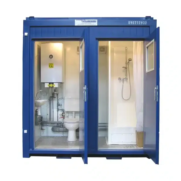 Bungalow box 3,3 m² : duo cabines douche et WC [8 pieds]