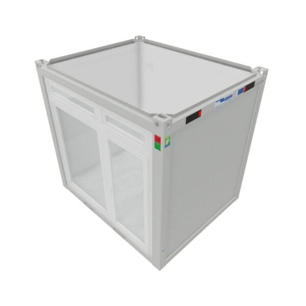 Bungalow bureau 7,3 m² [10 pieds] avec côté vitré