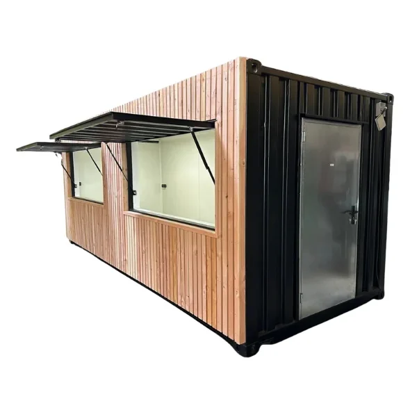 Snack en container 20 pieds – 2 auvents latéraux