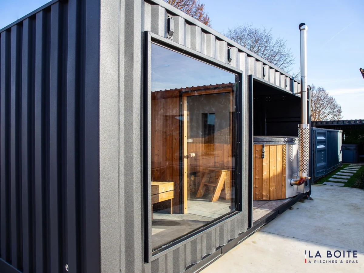Container aménagé en Spa 15 m² pour 4 à 6 personnes – Image 5