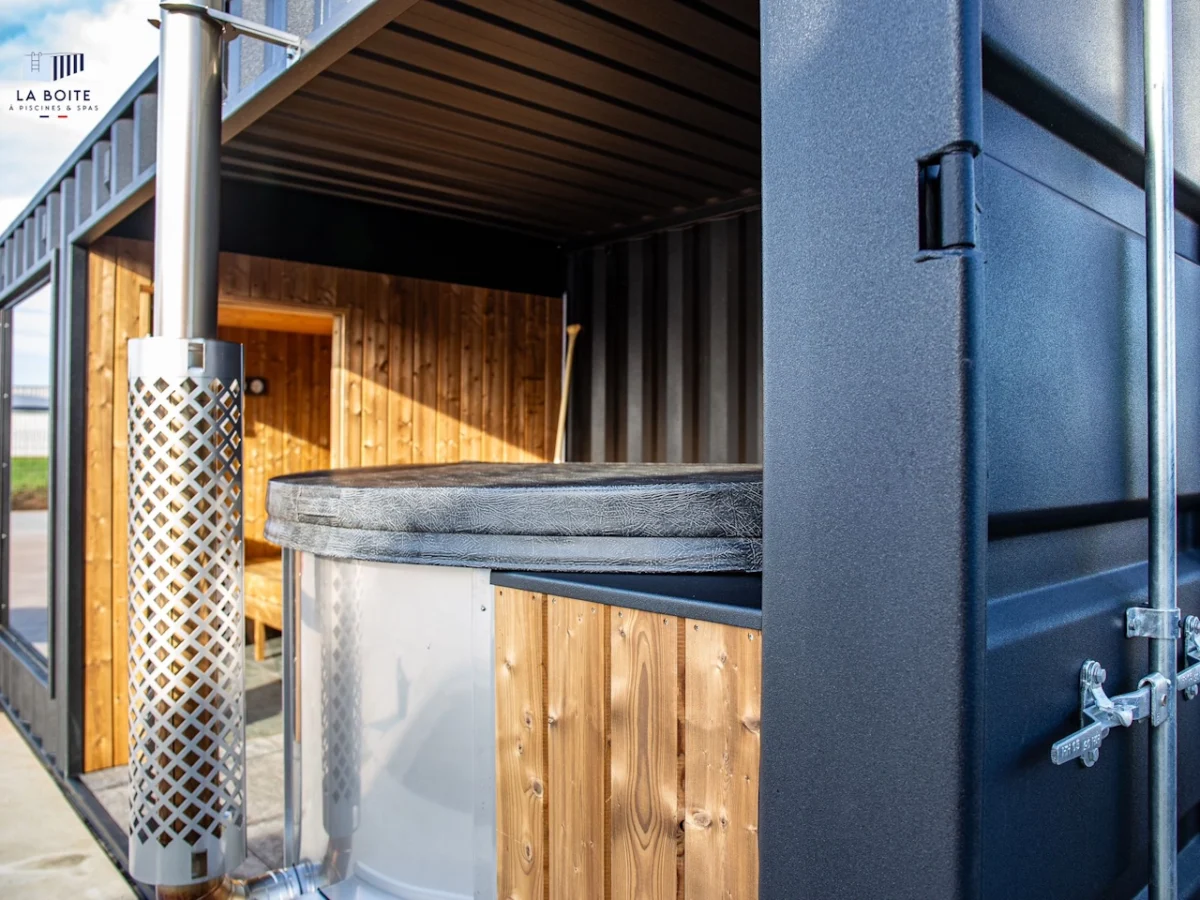 Container aménagé en Spa 15 m² pour 4 à 6 personnes – Image 6
