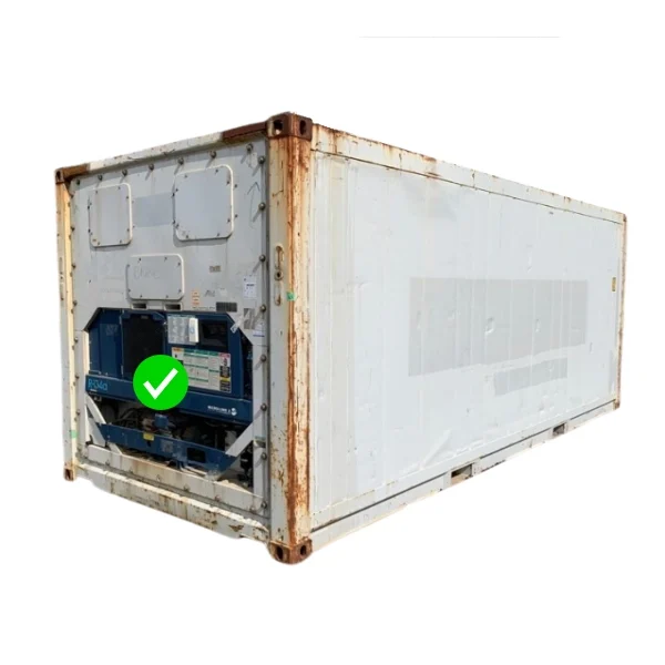 Container maritime frigorifique d’occasion 20 pieds