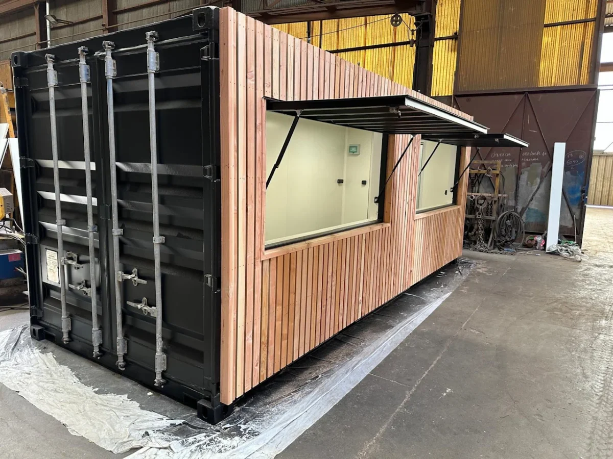 Snack en container 20 pieds – 2 auvents latéraux – Image 7