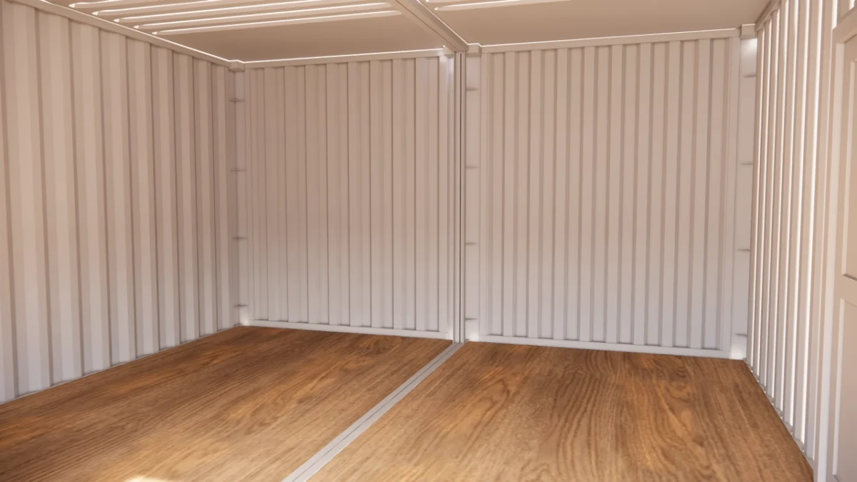 Local d’entreposage 28 m² en containers de 20 pieds avec rideau métallique et porte de service – Image 5