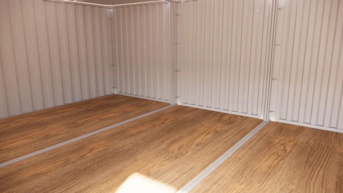 Local d’entreposage 42 m² en containers de 20 pieds avec rideau métallique et porte de service – Image 6