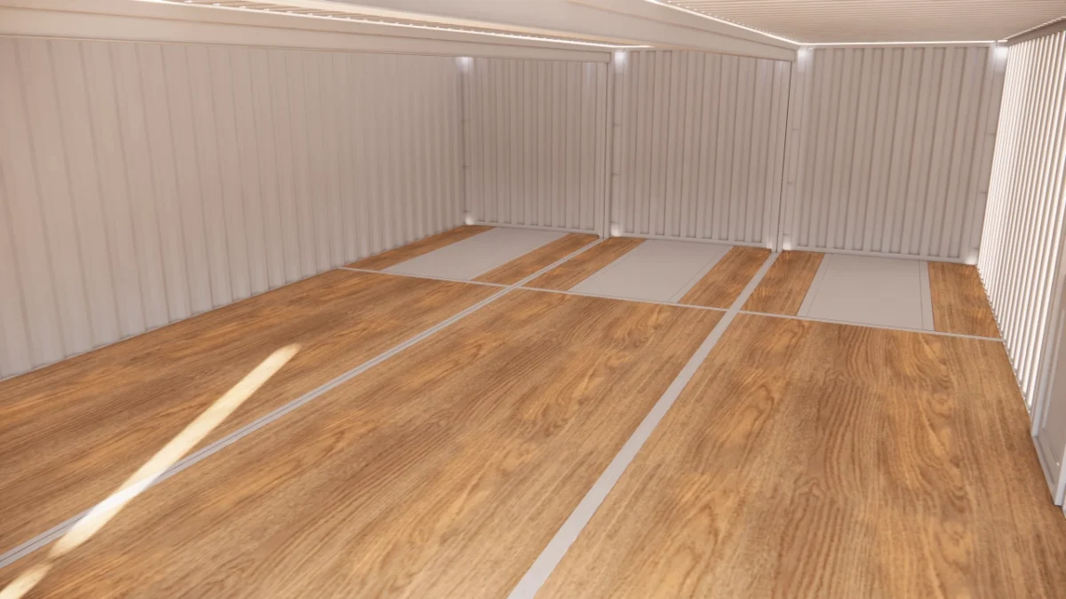 Local d’entreposage 85 m² en containers de 40 pieds avec rideau métallique et porte de service – Image 6