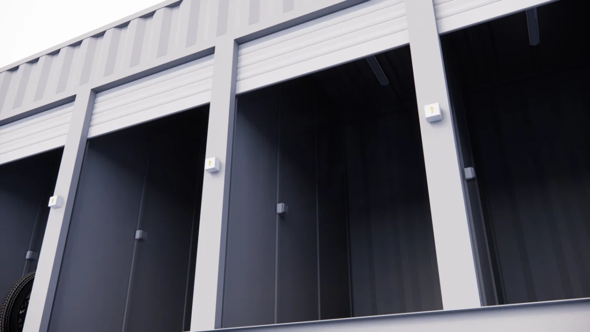 Garage motos 4 places et 4 portes en container de 20 pieds – Image 3