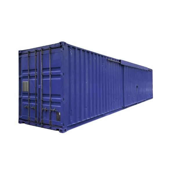 Local de stockage en container de 40 pieds avec porte coulissante