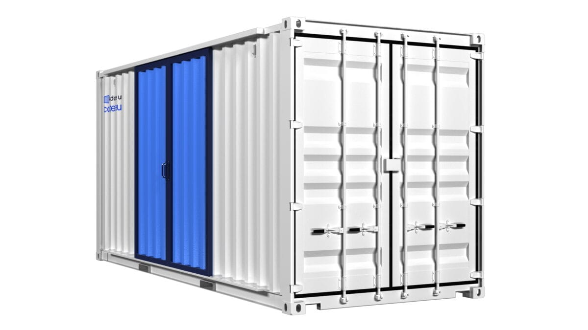 Local de stockage en container de 20 pieds avec porte coulissante – Image 2