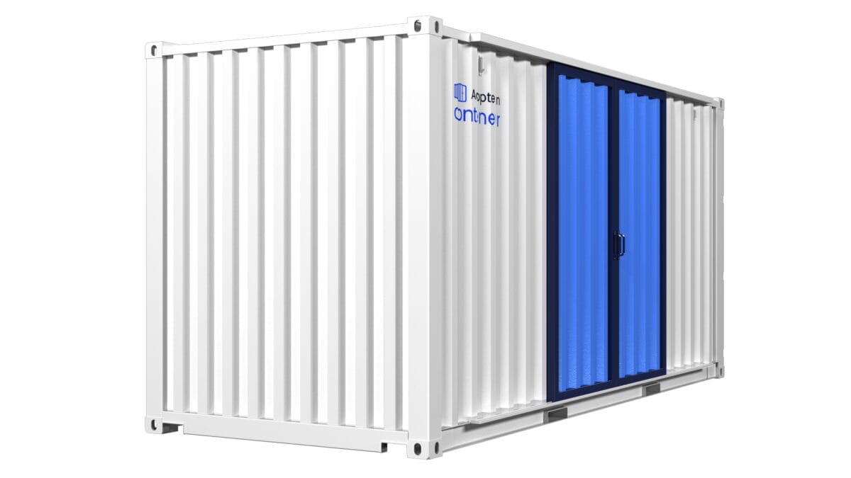 Local de stockage en container de 20 pieds avec porte coulissante – Image 4