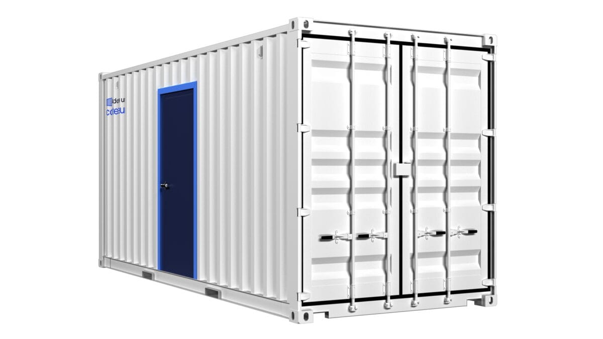 Local de stockage en container de 20 pieds avec porte de service – Image 2