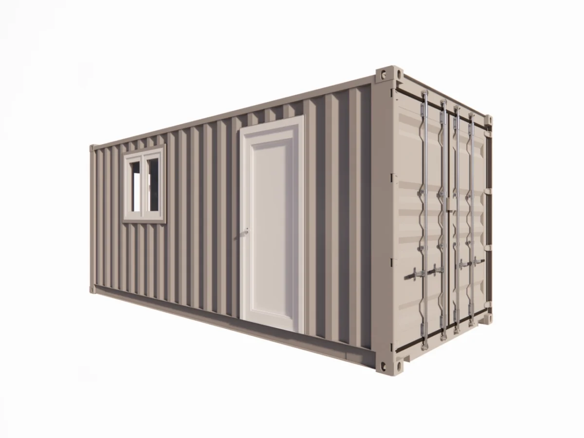 Salle de pause avec kitchenette 13 m² en container 20 pieds – Image 1