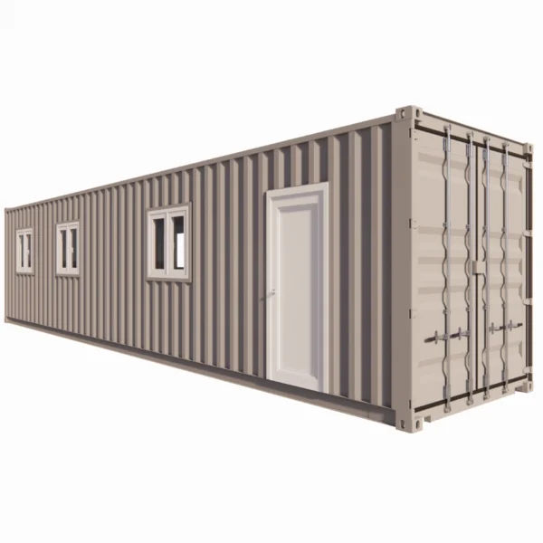 Bureau et salle de pause avec kitchenette 28 m² en container 40 pieds