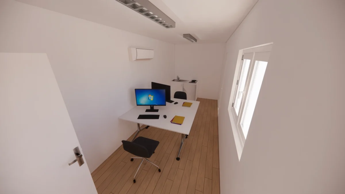 Bureau et salle de pause avec kitchenette 28 m² en container 40 pieds – Image 17