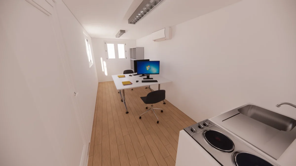 Bureau et salle de pause avec kitchenette 28 m² en container 40 pieds – Image 13