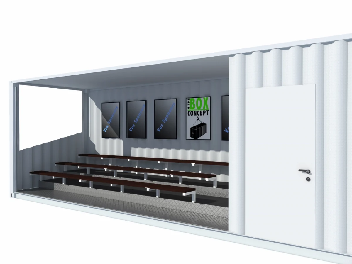 Tribunes 35 places avec local attenant de 14 m² en container de 40 pieds – Image 2