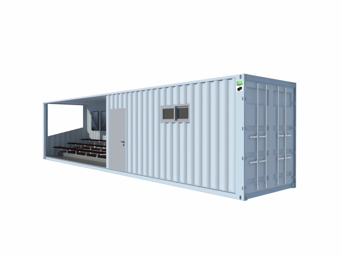 Tribunes 35 places avec local attenant de 14 m² en container de 40 pieds – Image 3