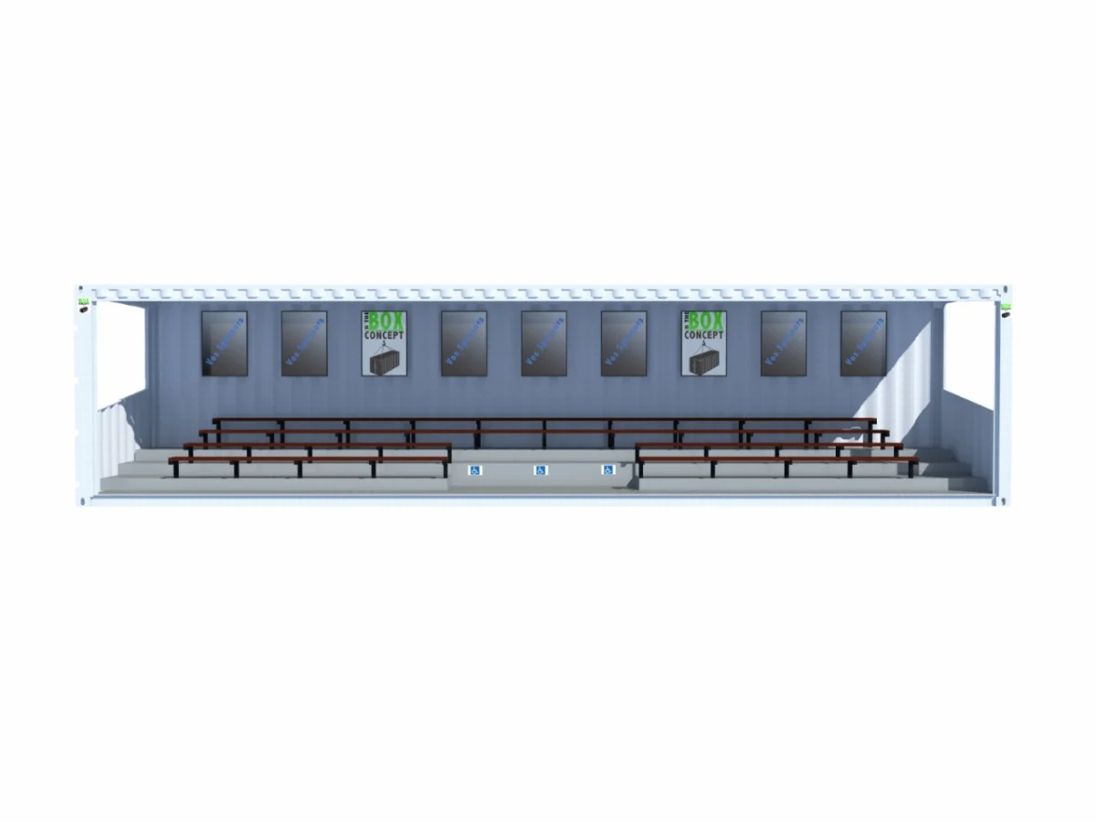 Tribunes 81 places dont 3 places PMR en container de 40 pieds – Image 3