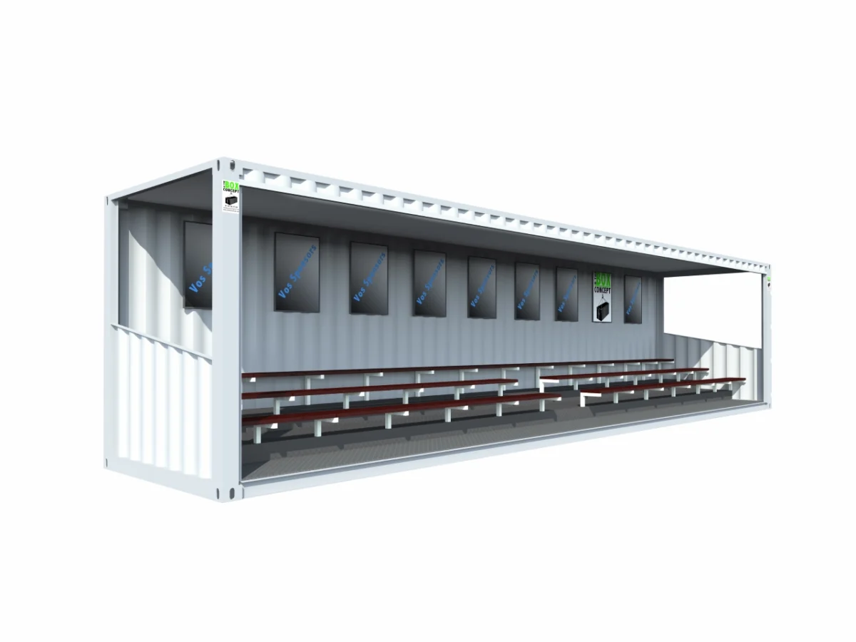 Tribunes 76 places en container de 40 pieds – Image 1