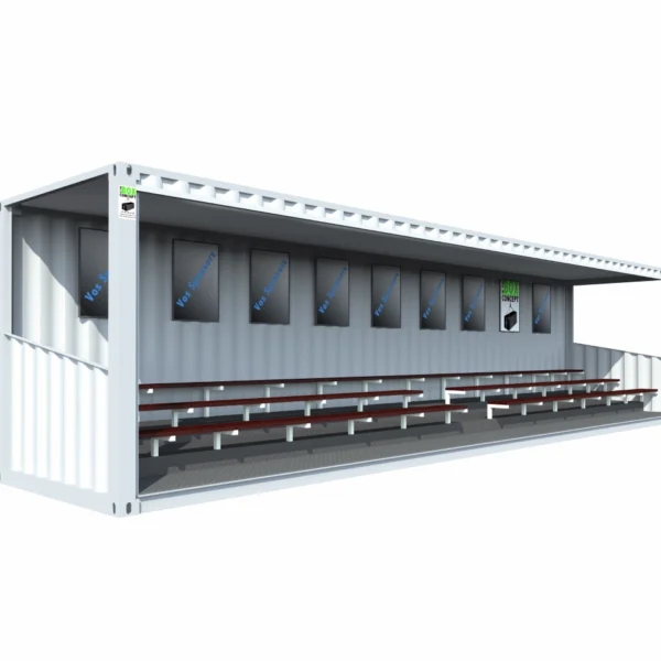 Tribunes 76 places en container de 40 pieds