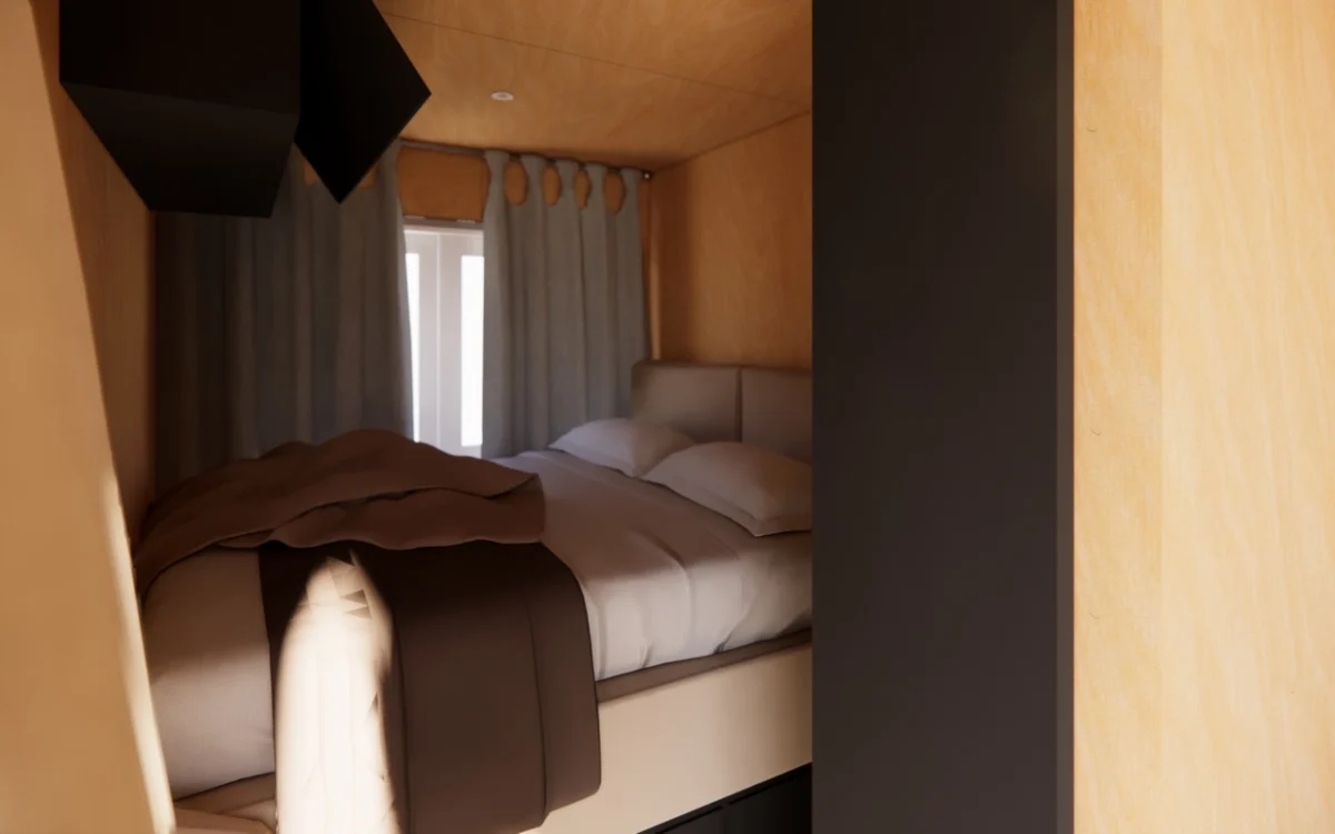 Studio container ECOLOGIA 40 pieds 23 m² habitables [1 chambre] avec bardage – Image 10