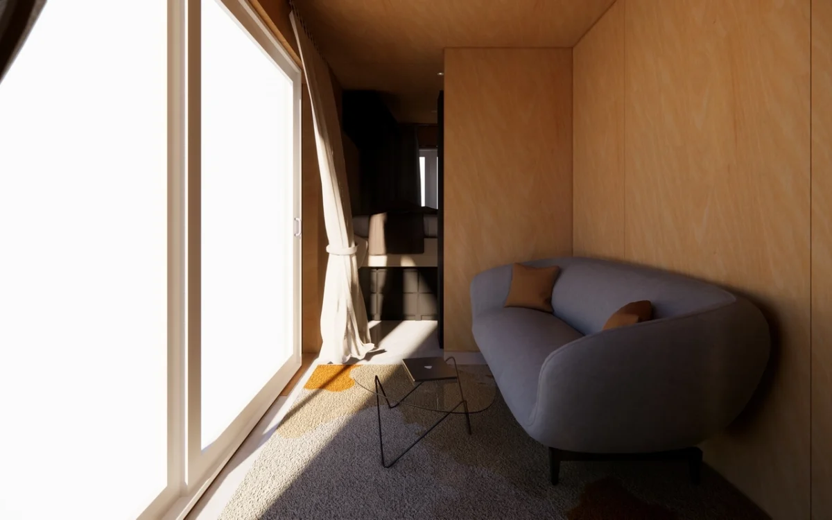 Studio container ECOLOGIA 40 pieds 23 m² habitables [1 chambre] avec bardage – Image 18