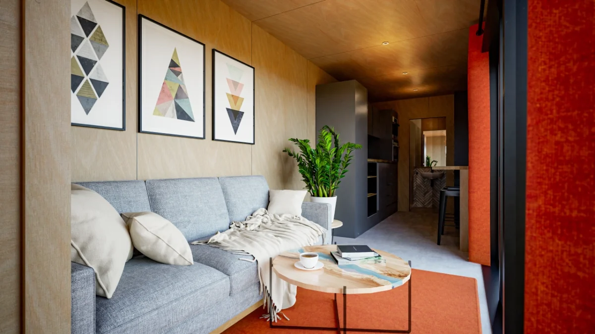 Studio container ECOLOGIA 40 pieds 23 m² habitables [1 chambre] avec bardage – Image 14