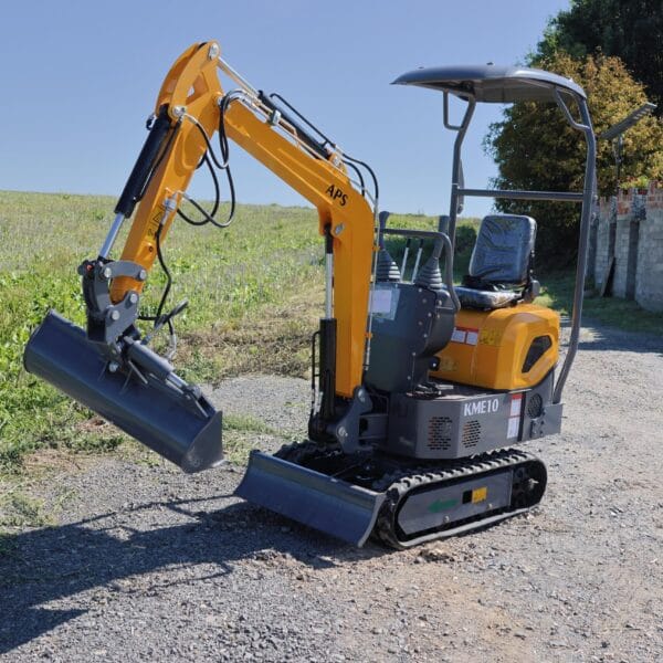 Mini-pelle APS KME10 à bras pivotant