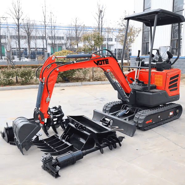 Mini-pelle 1 Tonne EURO 5 avec Moteur Kubota