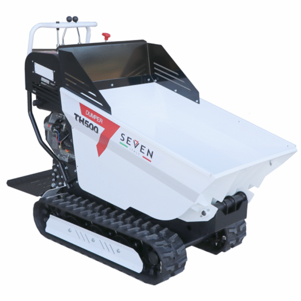 Brouette à chenilles-diesel-seven-italy-TH500-KM178-E-caisson-dumper-hydraulique-500-kg